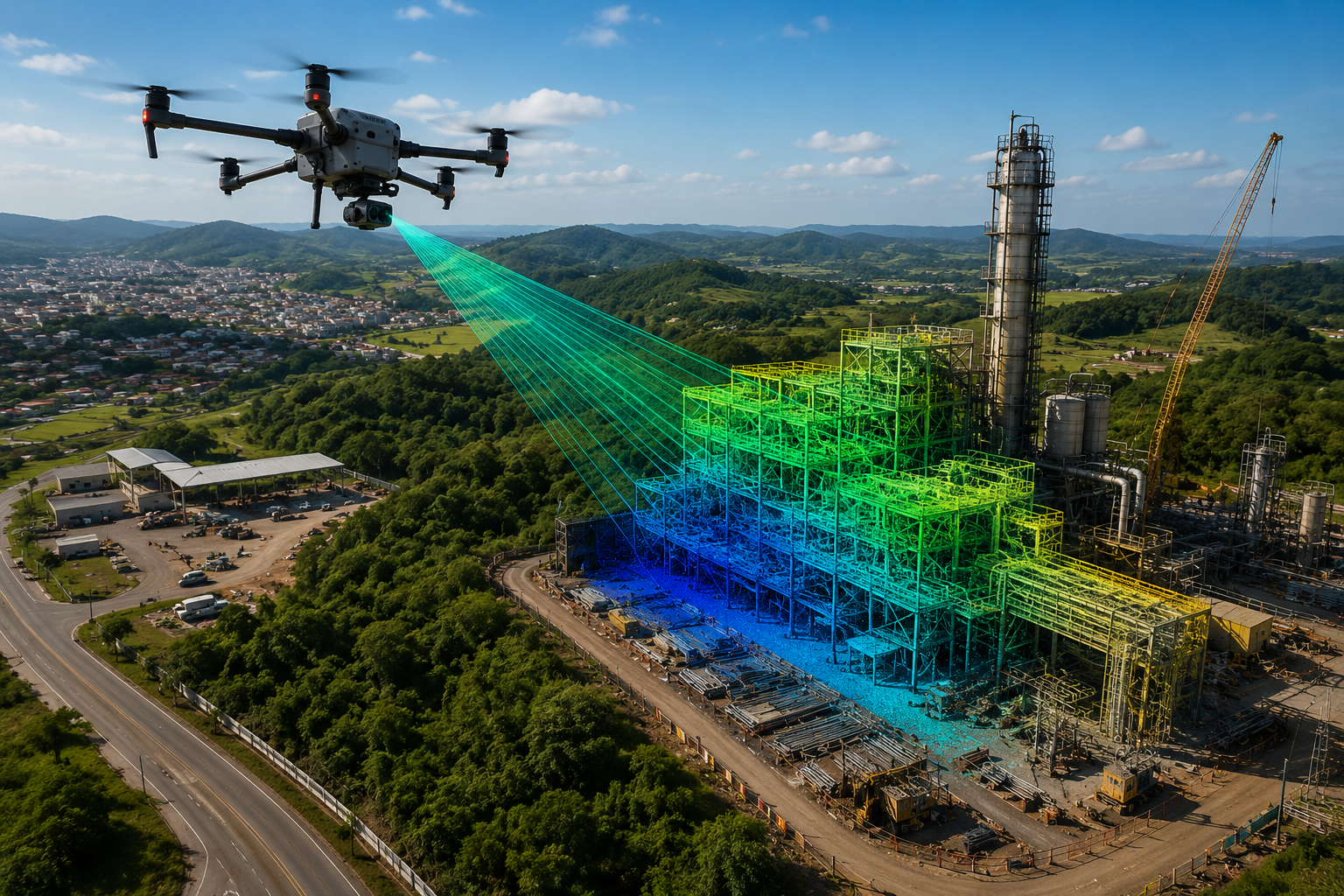 Mapeamento aéreo com Drone LiDAR