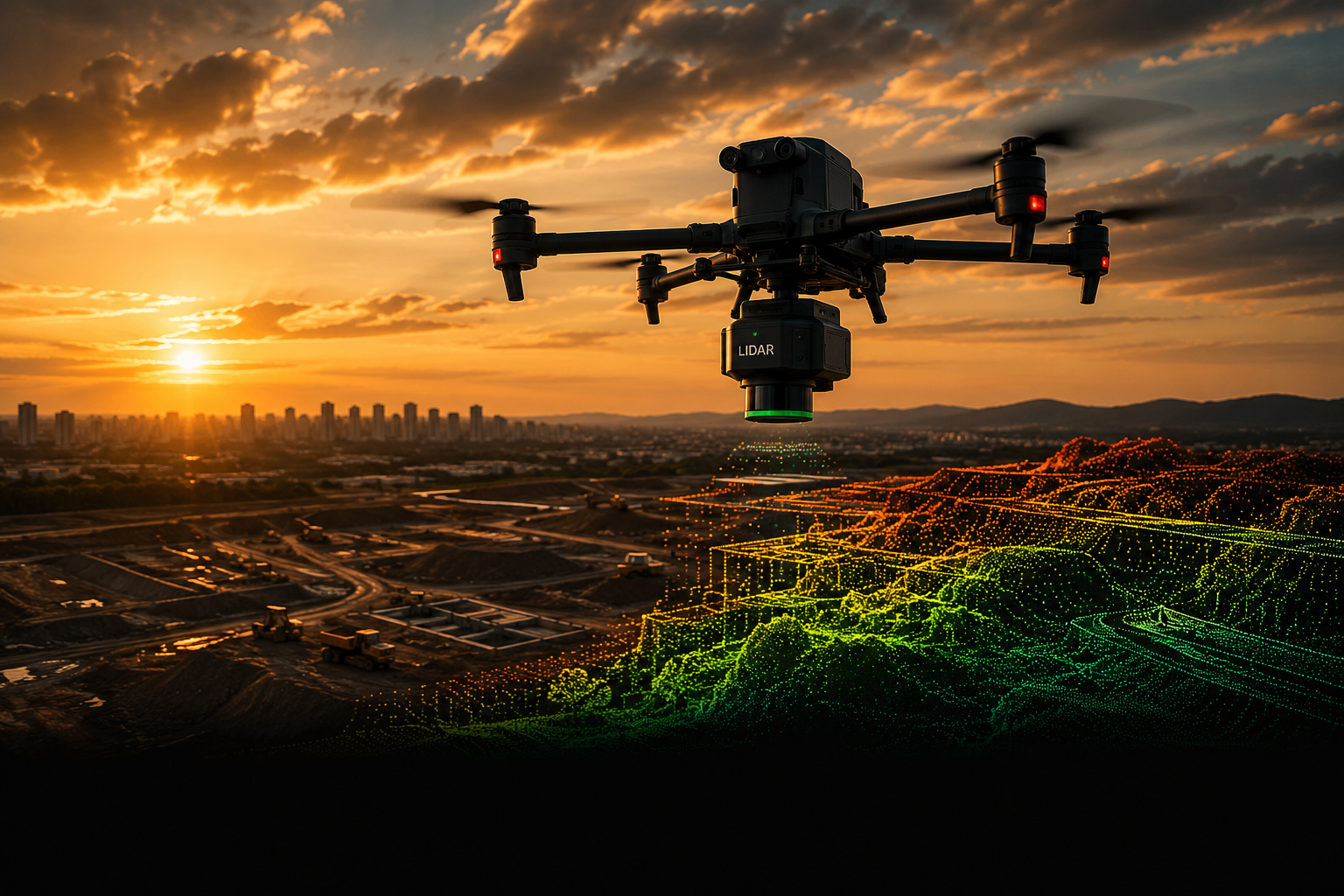 Drone LiDAR aplicado a levantamento topográfico e mapeamento aéreo